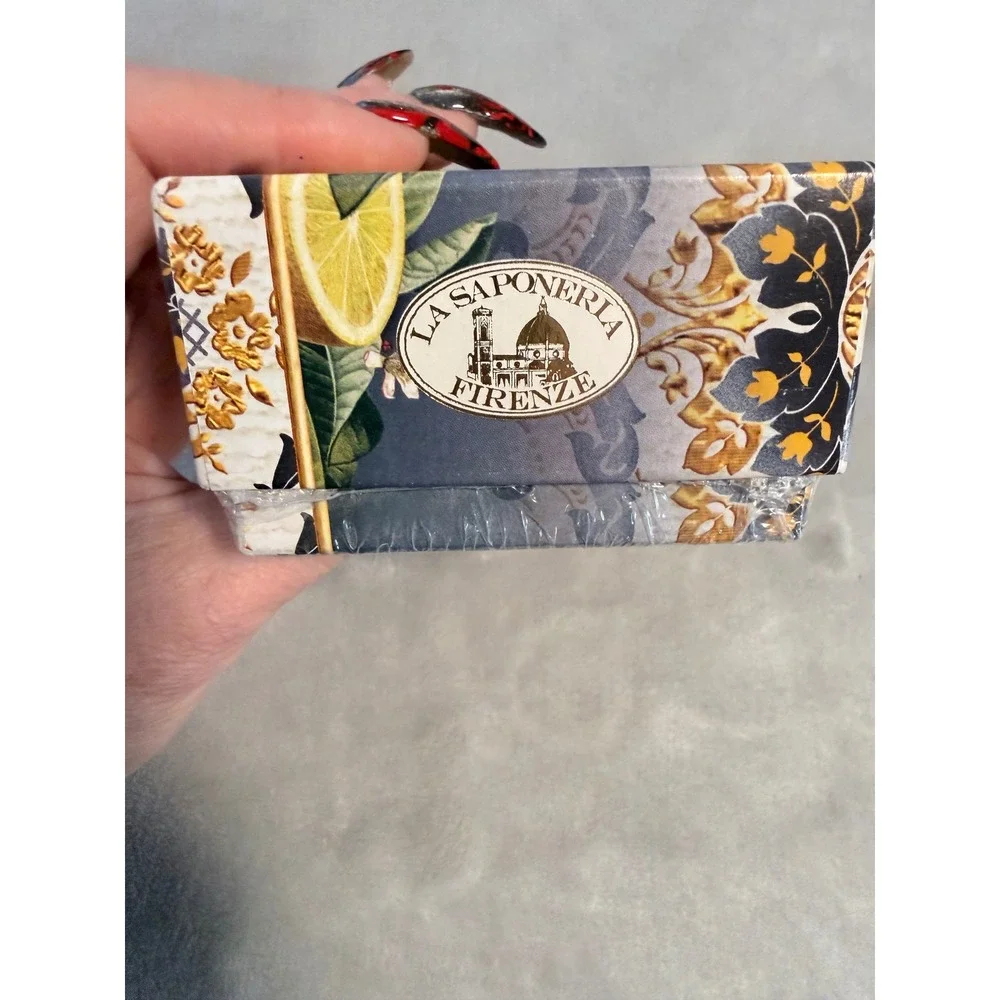 La Saponeria Firenze Lemon Scented Soap 10.5 Oz 300g Made in Tuscany Italy